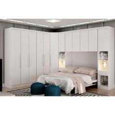 Imagem de Modulo De Casal Safira Para Guarda-roupa Clic Móveis Branco