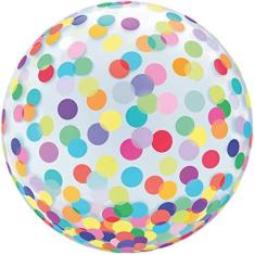 Imagem de Balão Redondo Bubble Estampado Color, 45cm. Mundo Bizarro