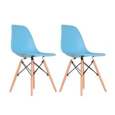 Imagem de Conjunto Com 2 Cadeiras Charles Eames  Claro