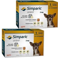 Imagem de Simparic Antipulgas 1,3 A 2,5kg - Kit 2 Unidades