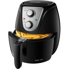 Imagem de Fritadeira Elétrica Sem óleo Air Fryer Mondial Pratic AF-36-BI 3,6l cor Inox