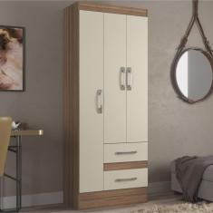 Imagem de Guarda Roupas Solteiro 3 Portas 2 Gavetas Nobre