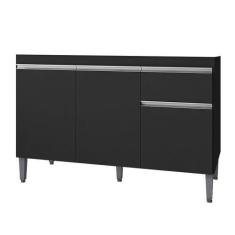 Imagem de Balcão Gabinete Para Pia Sem Tampo 120cm 3 Portas E 1 Gaveta Tatiane P