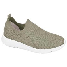 Imagem de Tênis Casual Feminino Slip On Knit Menta Tofu Bebecê T1344-460-Feminino