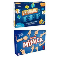 Imagem de Jogo Tabuleiro Verdade Ou Desafio + Fazendo Mimicas - Coluna - Pais E