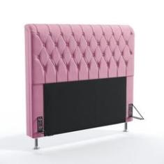 Imagem de Cabeceira Bellatrix 140 Para Cama de Casal Sued Rosê Aradecor