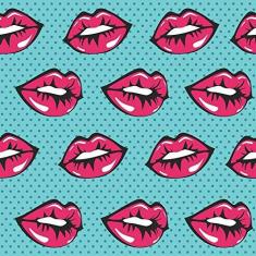 Imagem de Papel de Parede Boca Popart