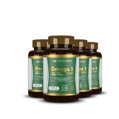 Imagem de 4X Omega 3 120 Caps Epa540mg + Dha360mg Hf Suplementos - Hf Suplements