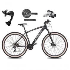 Imagem de Bicicleta Aro 29 Ksw Xlt Alívio E Altus 27v Freio Hidráulico Garfo Trava Pneu Faixa - Preto-prata Tam.15