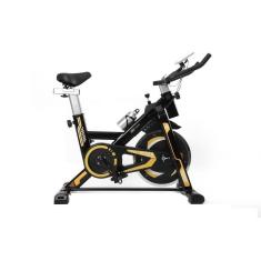 Imagem de Bicicleta Spinning Roda De Inercia De 13kg Preto E Amarelo