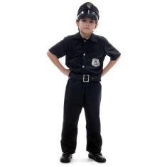 Imagem de Fantasia Infantil Policial Menino Traje Luxo com Cinto e Cap