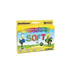 Imagem de Massinha Soft Conjunto com 12 Cores Acrilex