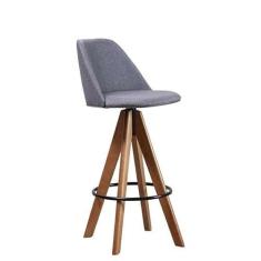 Imagem de Banqueta Alta Giratória Lucca Cinza Cercatto