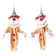 Imagem de Boneco Palhaço Orfeu Decoração Halloween com Som e Movimento