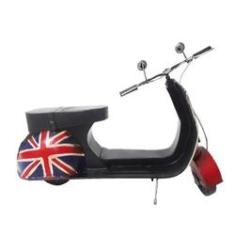 Imagem de Moto Londres Modelo Vespa Vintage Retro De Metal Fundido