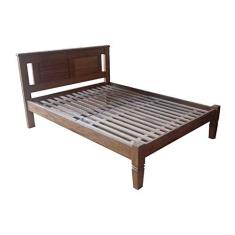 Imagem de Cama de Casal Rústica Zuri em Madeira de Demolição - Cód 2434