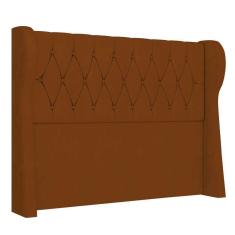 Imagem de Cabeceira Casal Cama Box 140cm Malva I02 Veludo Terracota Mpozenato