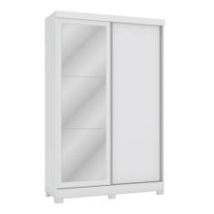 Imagem de Guarda Roupa 2 Portas De Correr Com Espelho E Pés 143cm Cb01n571 Kappe