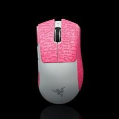 Imagem de Hokeyio Fita adesiva de mouse para Razer Deathadder V3 Pro Professional Antiderrapante Resistente ao Suor EVA Branco Roxo 0,5 mm