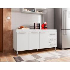 Imagem de Balcao de Cozinha Dinamarca Branco Brienza - Brienza Movelaria