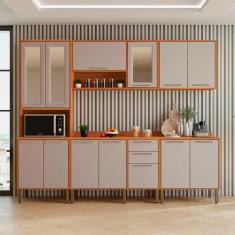 Imagem de Cozinha Compacta 5 Peças 13 Portas 2 Gavetas Paris Sallêto Móveis, Cin