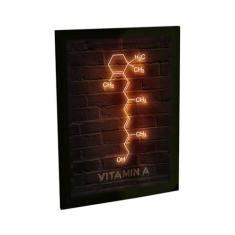 Imagem de Quadro Decorativo Composição Química Vitamina A Decoração Escritório Ciência Poster