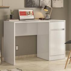 Imagem de Escrivaninha Office 1Porta 1 Gaveta Morada Branco