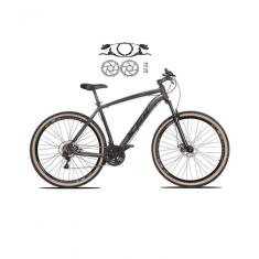 Imagem de Bicicleta Aro 29 Ksw Xlt 24v Freios Disco Hidráulicos Garfo Suspensão Pneu Faixa - Grafite Tam.15