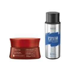 Imagem de Amend Máscara Cor Cobre 300g + Wess Nano Passo 3 - 250ml - AMEND/WESS