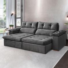 Imagem de Sofá Retrátil e Reclinável 3 Lugares 250cm Vancouver - Kasacomigo Esto