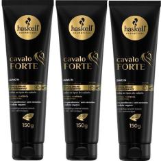 Imagem de Kit 3 Leave In Haskell Creme De Pentear Cavalo Forte 150G