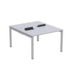 Imagem de Mesa Plataforma Dupla com Pé de Aço para Coworking 110X140/2P PDC11/14/2P Cinza