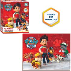 Imagem de Quebra-Cabeça Paw Patrol Patrulha Canina Em Madeira Puzzle Infantil 30 Peças