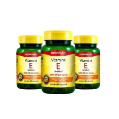 Imagem de Kit 03 Vitamina E 100% Idr 60 Cápsulas Maxinutri