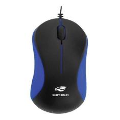 Imagem de Mouse C3tech Ms-20Bl Basico Preto/Azul Usb