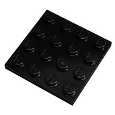 Imagem de Peças e peças LEGO: Placa 4x4 preta x20