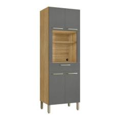 Imagem de Armário De Cozinha Paneleiro 4 Portas Microondas  Kits Paraná - Kit's