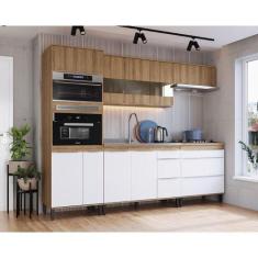 Imagem de Cozinha Completa Modulada 5 Peças Mel Branco Paloma Megasul