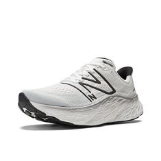 Imagem de New Balance Fresh Foam X More V4 Tênis de corrida masculino, Branco/Preto Metálico/Preto, 45