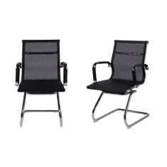 Imagem de Kit 02 Cadeiras Boxbit Eames Office Tela Fixa Preta