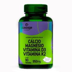 Imagem de Cálcio Magnésio Vitamina D3 E Vit K2 90 Cápsulas Clinoage