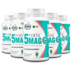 Imagem de Kit 5 Penta 5 Mag Magnésio Unilife 90 Cápsulas