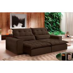 Imagem de Sofá Retrátil E Reclinável Orion 2,90m 05 Lugares Txr Marrom