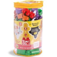 Imagem de Blocos De Montar Tchuco Blocks 77 Peças - Samba Toys