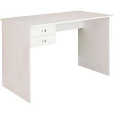 Imagem de Escrivaninha Mesa Escritorio 2 Gavetas Me4165 Branco Tecno Mobili Branco