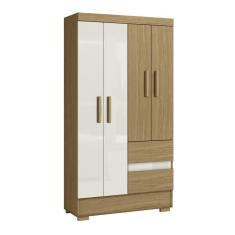 Imagem de Guarda Roupa Coimbra 4 Portas Atacama / Off White - Aramóveis