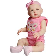 Boneca Bebê Reborn Menino 100% Silicone Pode Dar Banho - Milk Brinquedos - Boneca  Reborn - Magazine Luiza