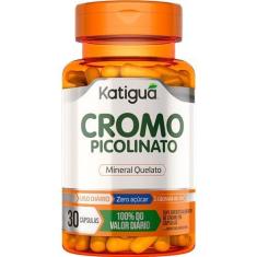 Imagem de Katiguá, Picolinato de Cromo, Mineral Quelato, Sem sabor, Vegan products, 30 Cápsulas rígidas • 30 doses, Laranja