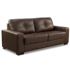 Imagem de Sofá 3 Lugares Milão 200cm Couro Caramelo