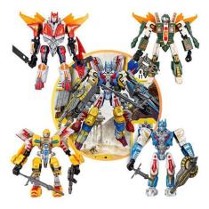 Imagem de Boneco Super Robô Transformers 4 Em 1 Megazord Gigante Monte - Duarte